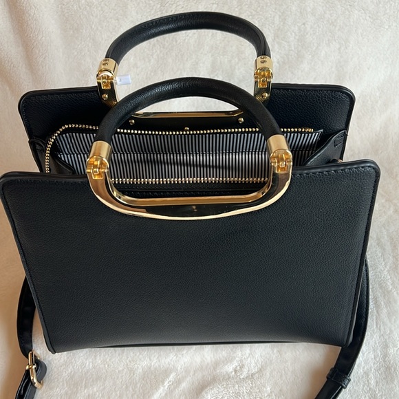 NWT, Le Bag Los Angeles Shoulder purse, Black - Picture 10 of 13